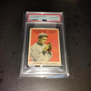 1914 Cracker Jack Ed Walsh HOF Rare Card