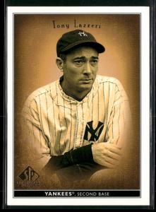2002 SP Legendary Cuts Tony Lazzeri Card