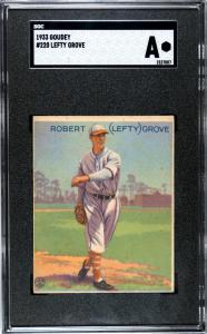 1933 Goudey Lefty Grove Baseball Card #220