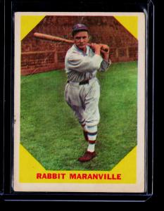 1960 Fleer Baseball Greats Rabbit Maranville Card