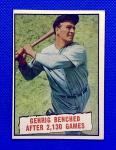 1961 Topps Lou Gehrig Benched Baseball Card