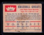 1960 Fleer Baseball Greats Rabbit Maranville Card