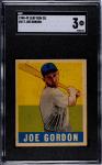 1948 Leaf Joe Gordon Card #117 SGC 3