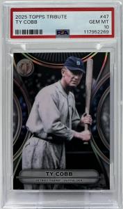 Ty Cobb PSA 10 - 2025 Topps Tribute Card