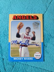 2004 Topps Mickey Rivers Autographed Fan Favorites Card