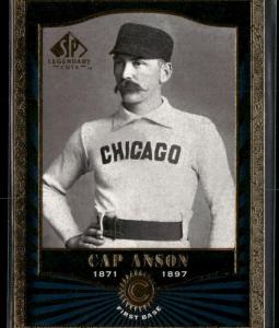2001 SP Legendary Cuts Cap Anson #18 Card