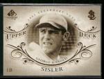2005 SP Legendary Cuts George Sisler Card