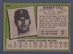 Sparky Lyle 1971 Red Sox Topps Card #649