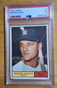Roger Maris 1961 Topps #2 Yankees Baseball Card