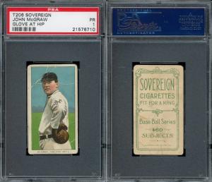 1909-11 T206 John McGraw New York Giants Card