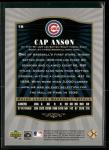 2001 SP Legendary Cuts Cap Anson #18 Card