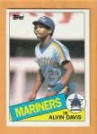 Alvin Davis 1985 Topps Rookie Card Seattle Mariners