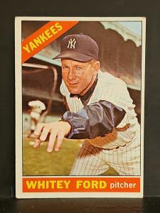 1966 Topps Whitey Ford Yankees Card