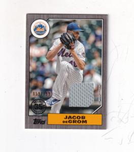 2022 Jacob deGrom Topps 35th Anniversary Jersey Card