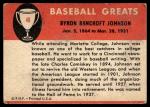 1961 Fleer Ban Johnson Baseball Card #48