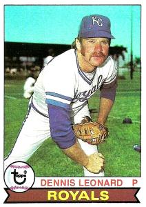 1979 Topps Dennis Leonard Kansas City Royals Card
