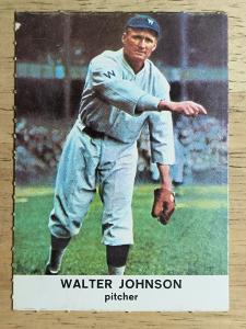 1961 Golden Press Walter Johnson Card #29