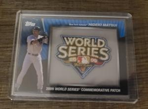 Yankees 2009 World Series Hideki Matsui Patch Card