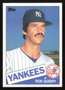 1985 Topps Ron Guidry New York Yankees Card