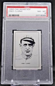 1950 Fred Clarke Baseball Card PSA NM-MT 8