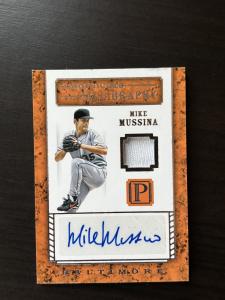 Mike Mussina 2016 Pantheon Autograph Jersey Card