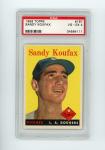 1958 Topps Sandy Koufax #187 Dodgers HOF Card