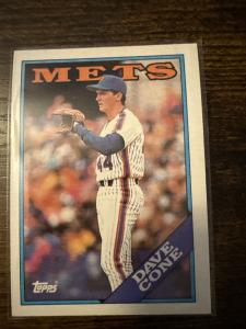 1988 Topps David Cone Baseball Card #181
