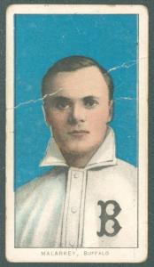 1910 T206 Bill Malarkey Portrait Piedmont 350