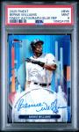 2025 Topps Finest Bernie Williams Blue Refractor 87/99