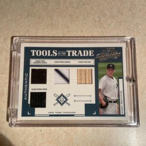 2004 Playoff Andy Pettitte Game-Used Glove, Jersey, Bat