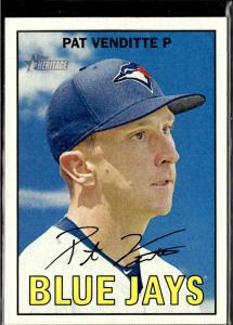 2016 Topps Heritage Pat Venditte Blue Jays 3 Cards