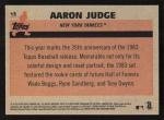 2018 Topps Aaron Judge Silver Pack Chrome Card