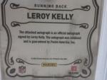 Leroy Kelly 2010 Panini Gridiron Kings Signed Card