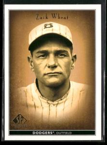 2002 SP Legendary Cuts Zack Wheat Card