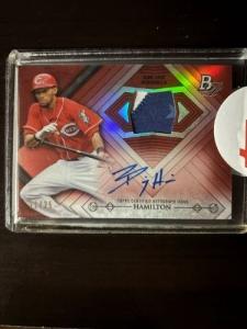 2014 Bowman Platinum Billy Hamilton Jersey Autograph 21/25