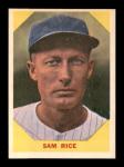 1960 Fleer Sam Rice #34 Baseball Card