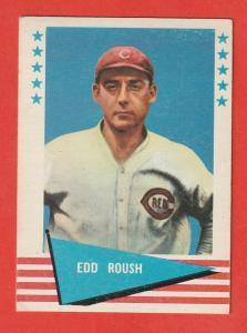 1961 Fleer Eddie Roush Baseball Card #72
