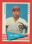 1961 Fleer Eddie Roush Baseball Card #72