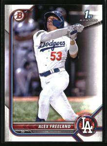2022 Bowman Draft Alex Freeland Dodgers Card