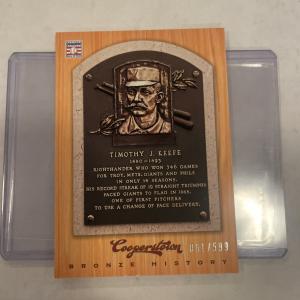 2012 Panini Cooperstown Bronze Tim Keefe #47 HOF