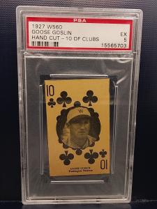 Goose Goslin 1927 W560 Hand Cut Card