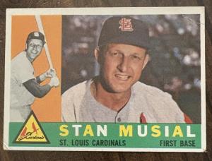 1960 Topps Stan Musial Cardinals Card #250