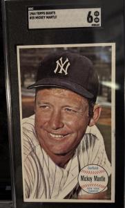 1964 Topps Giants Mickey Mantle Card #25