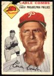 1954 Topps Earle Combs #183 Philadelphia Phillies Card