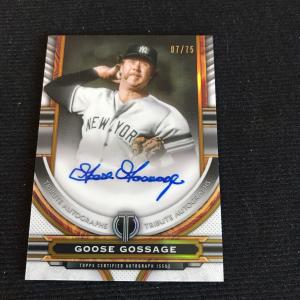 2023 Topps Tribute Goose Gossage Autograph #07/75