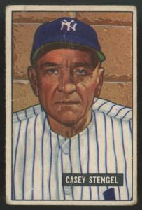 1951 Bowman Casey Stengel Baseball Card #181
