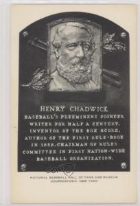 1953 Hall of Fame Postcards - Henry Chadwick