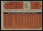 1972 Topps Roy White Yankees Card #340