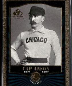 2001 SP Legendary Cuts Cap Anson #18 Card
