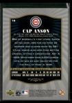 2001 SP Legendary Cuts Cap Anson #18 Card